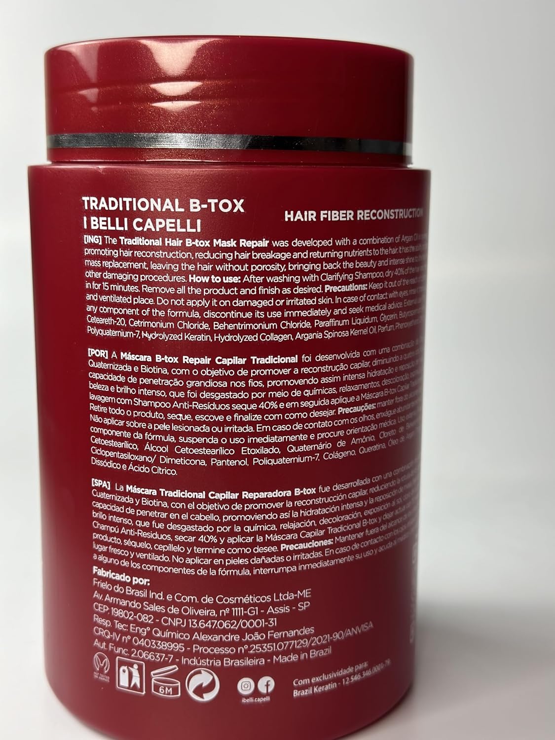 I Belli Capelli Ravenna Repair B-tox Tratamiento para el cabello -...