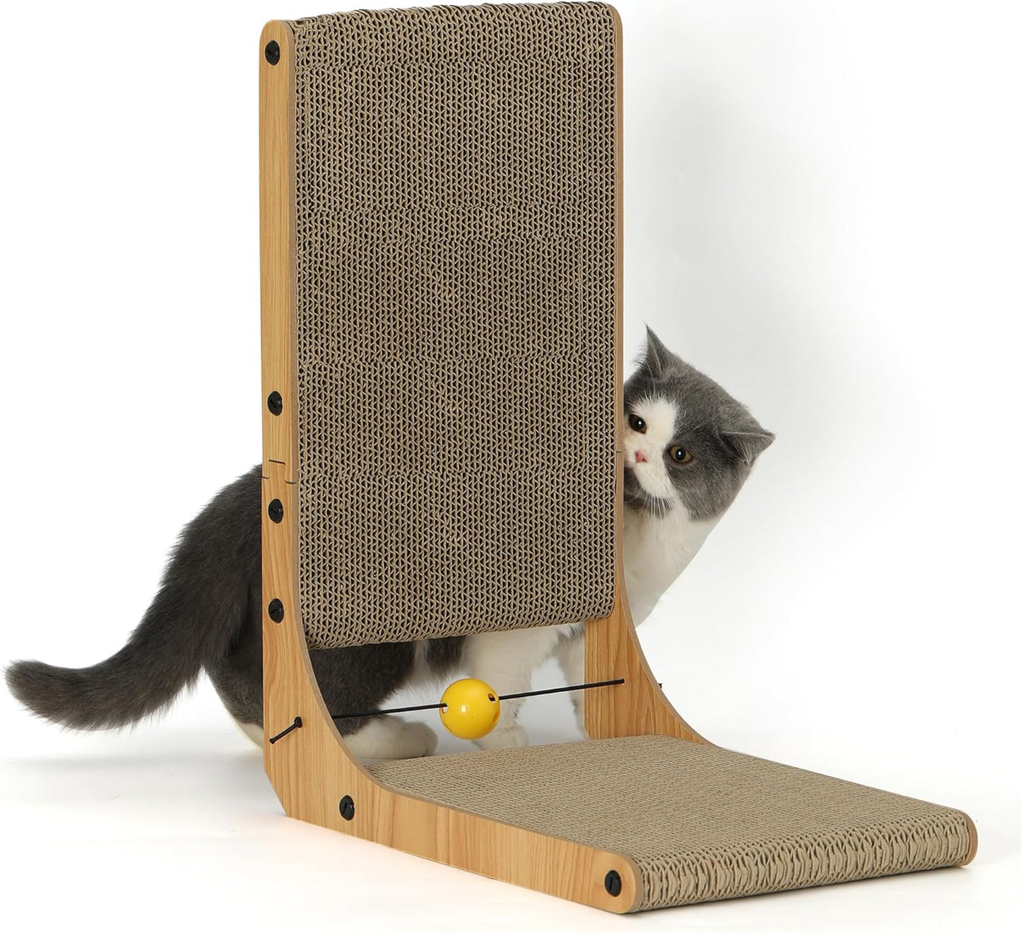 FUKUMARU Rascador para Gatos, Almohadilla de Rascar para Gatos en F...