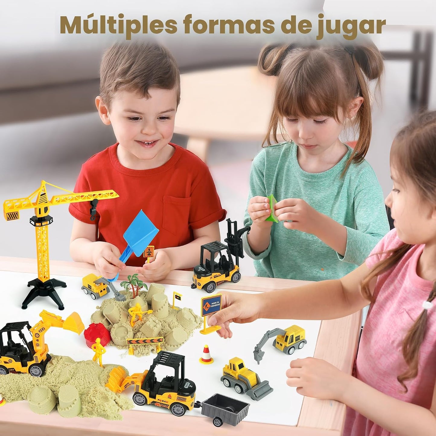 Kit de construcción de arena - Kit de arte de arena de juego de 37...