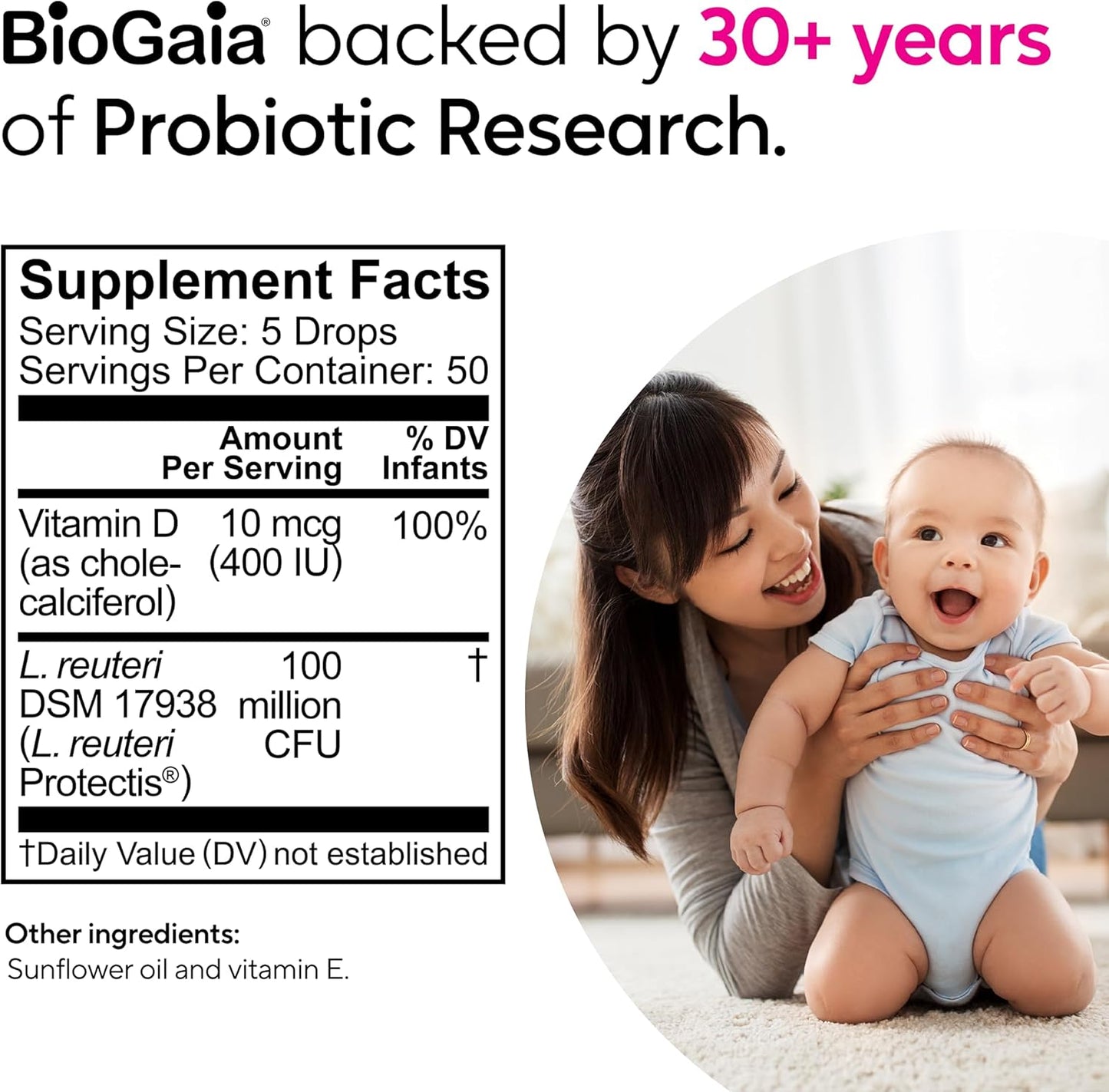 BioGaia Gotas Probióticas para Bebés - Alivio de Cólicos y Gases +...
