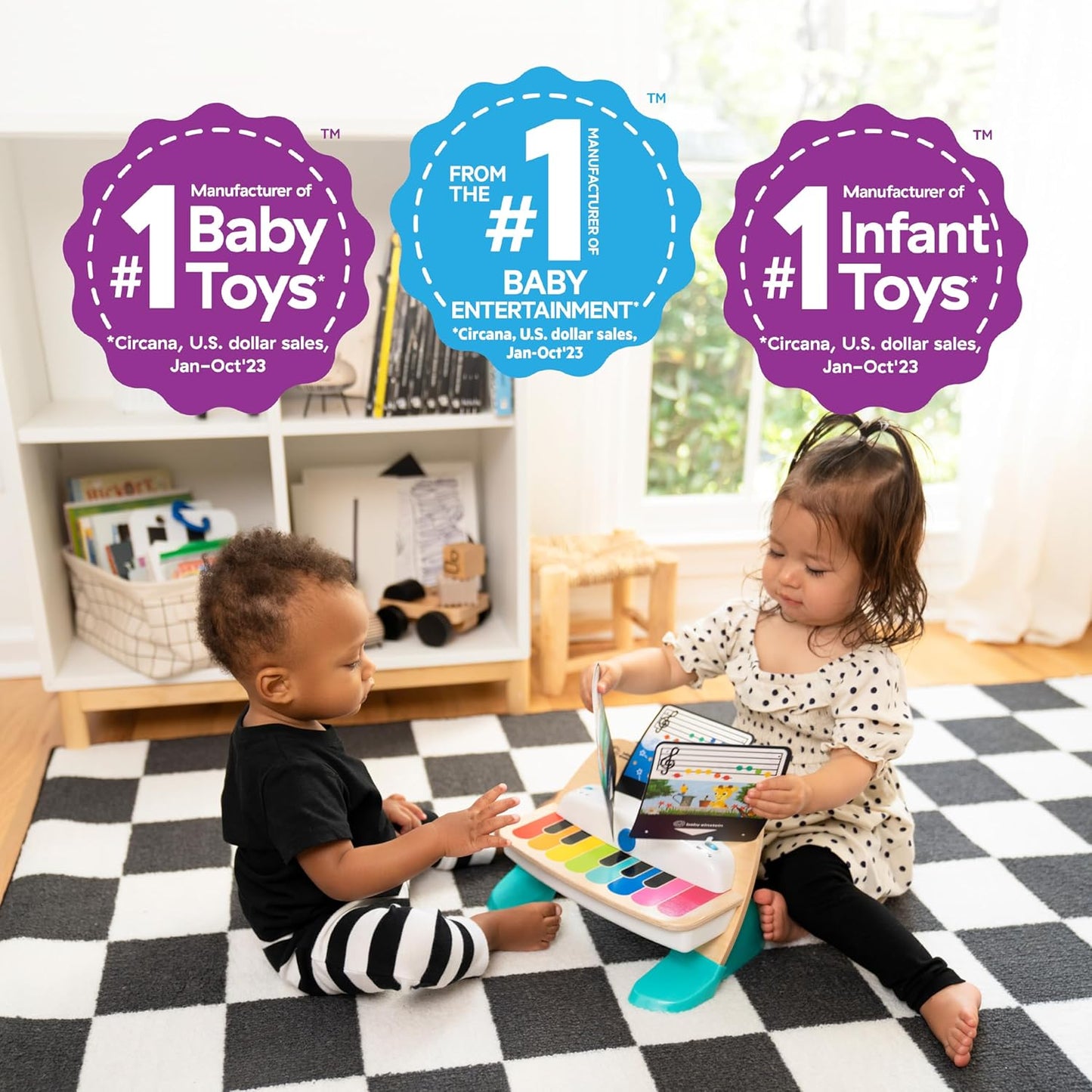 Baby Einstein y Hape Piano Mágico Tactil - Juguete musical de mader...