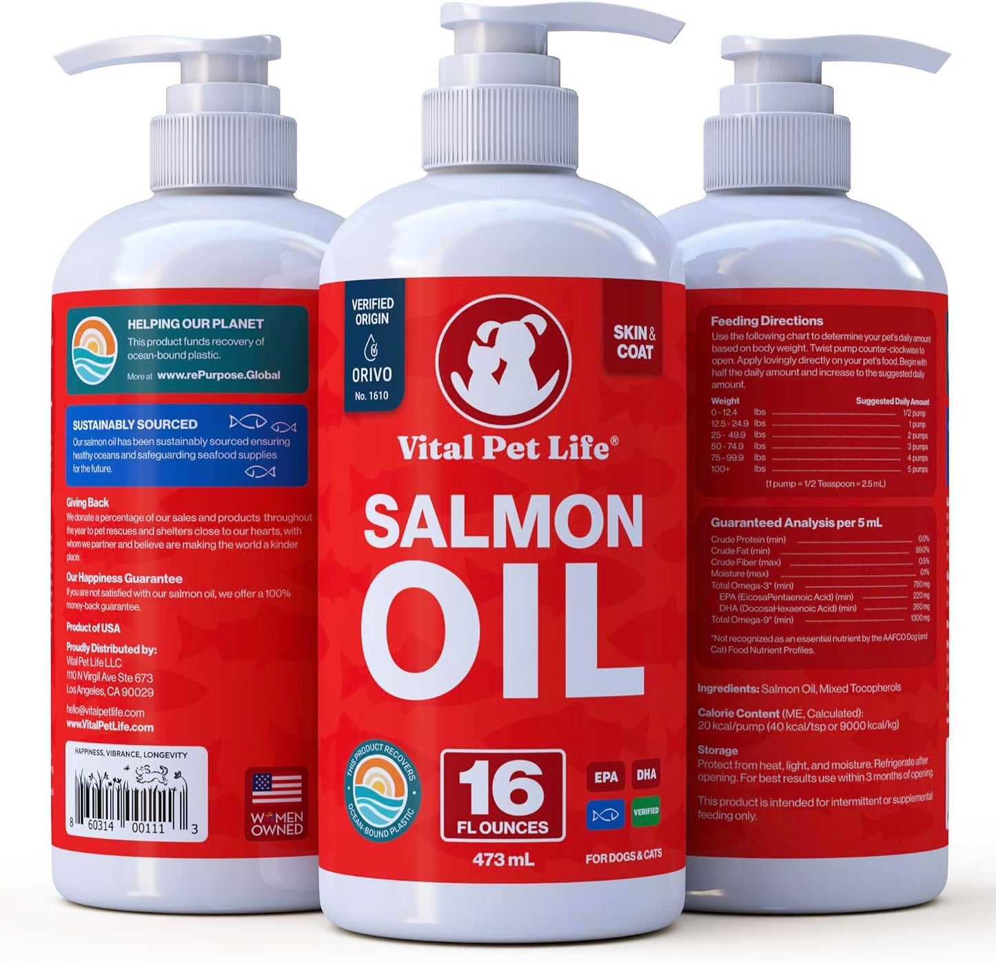 Aceite de salmón para perros y gatos \u2013 Piel y pelaje saludable...