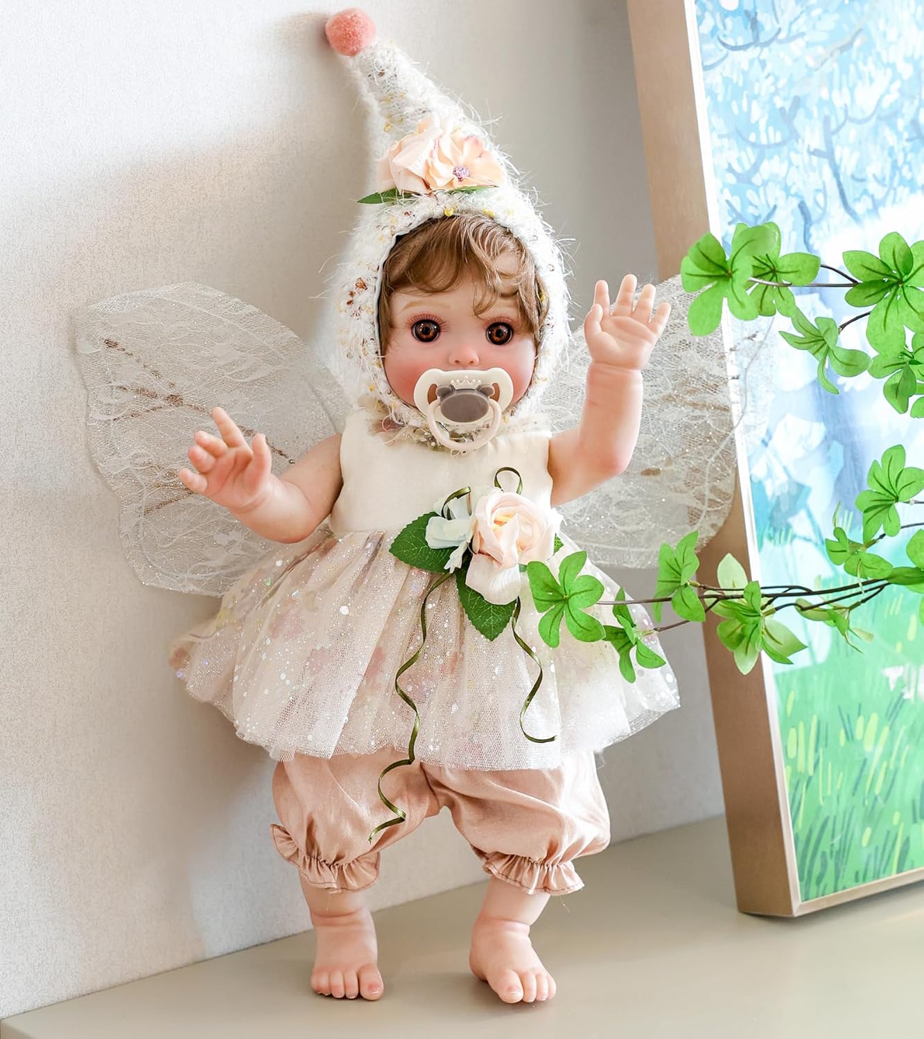 Cloveray Muñeca de bebé, muñecas de bebé Reborn de 18 pulgadas \u20...