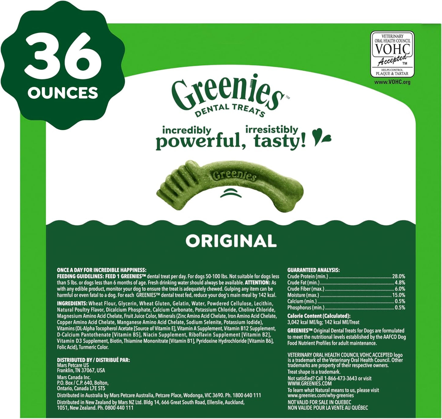 GREENIES - Golosinas naturales originales para la salud dental de p...