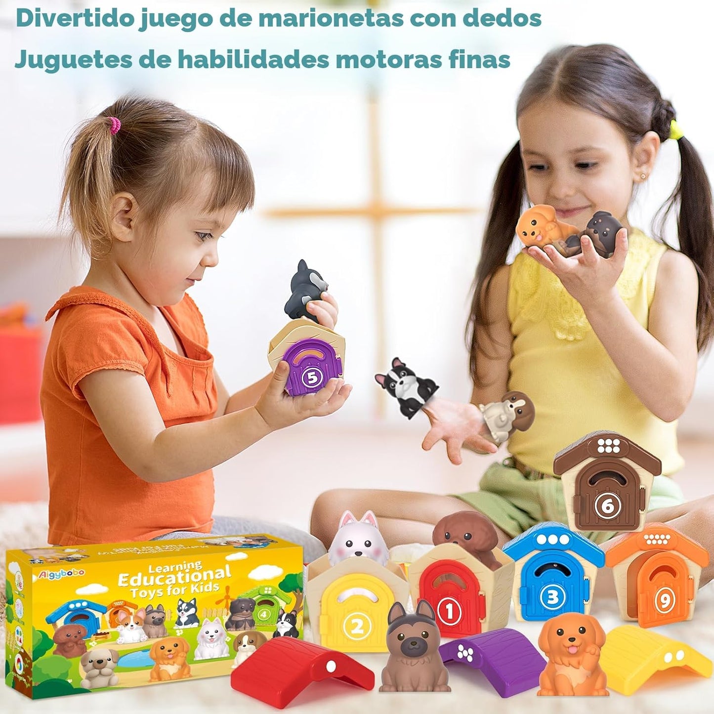 Juguetes de aprendizaje para niños pequeños de 1, 2, 3 años, 20 pie...