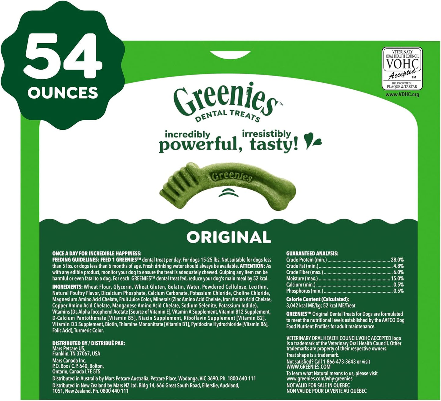 Greenies Golosinas dentales naturales para perros adultos recomenda...