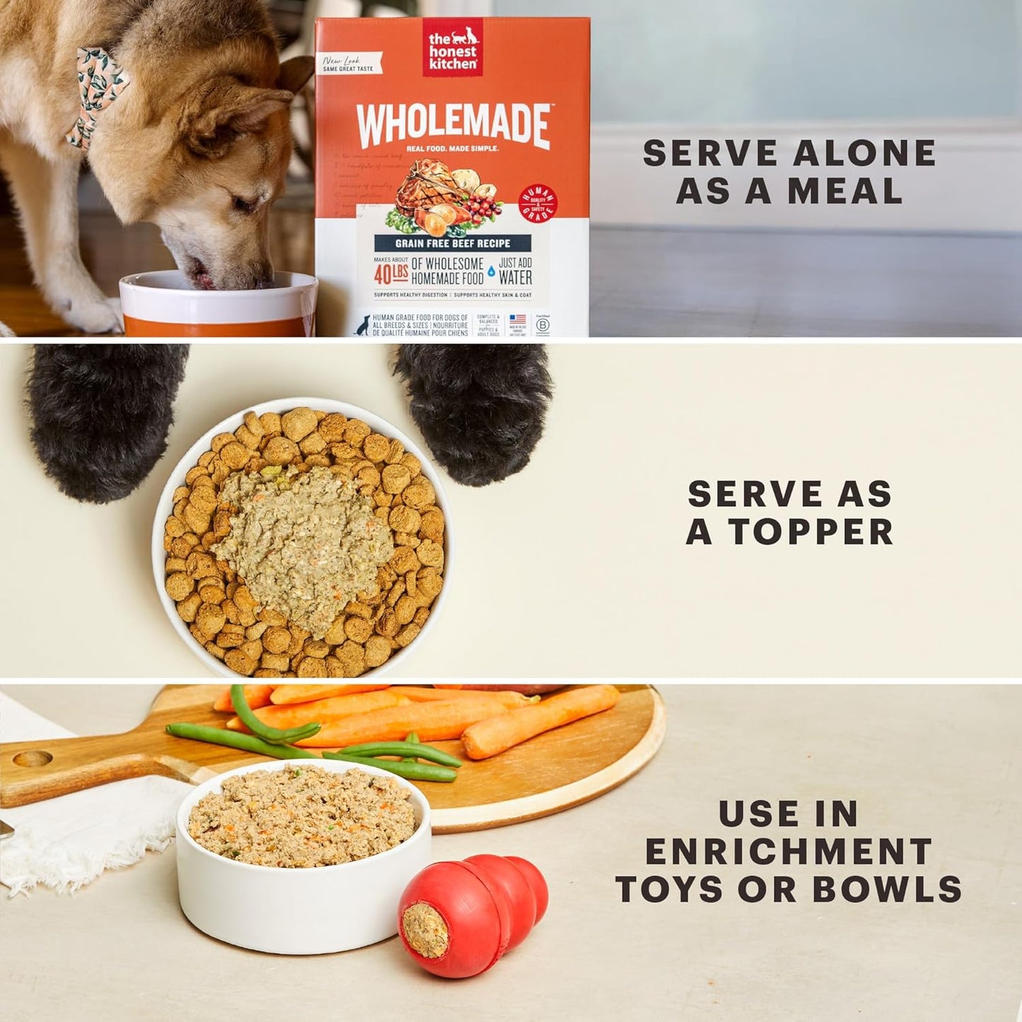 The Honest Kitchen, comida para perros de grado humano de grano ent...