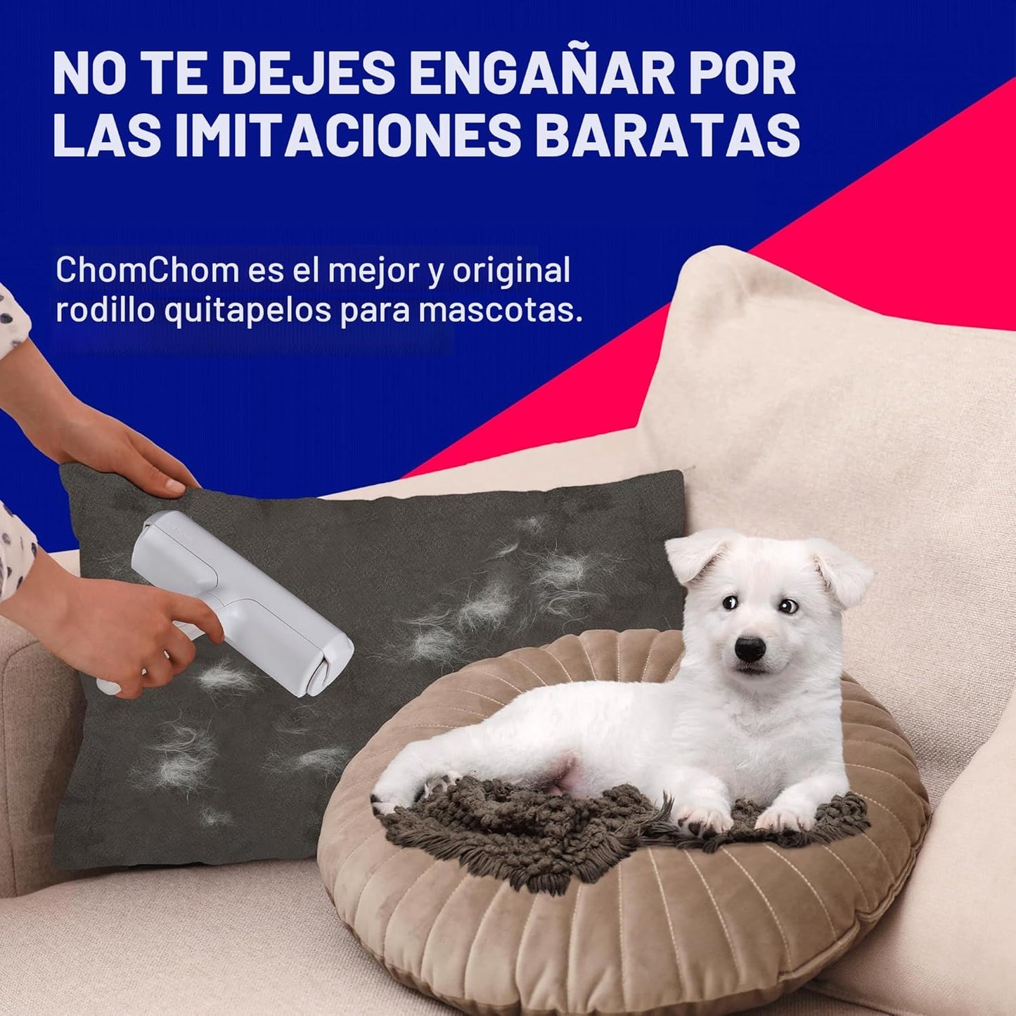 ChomChom Roller removedor de pelo de mascotas \u2013 Tamaño origina...