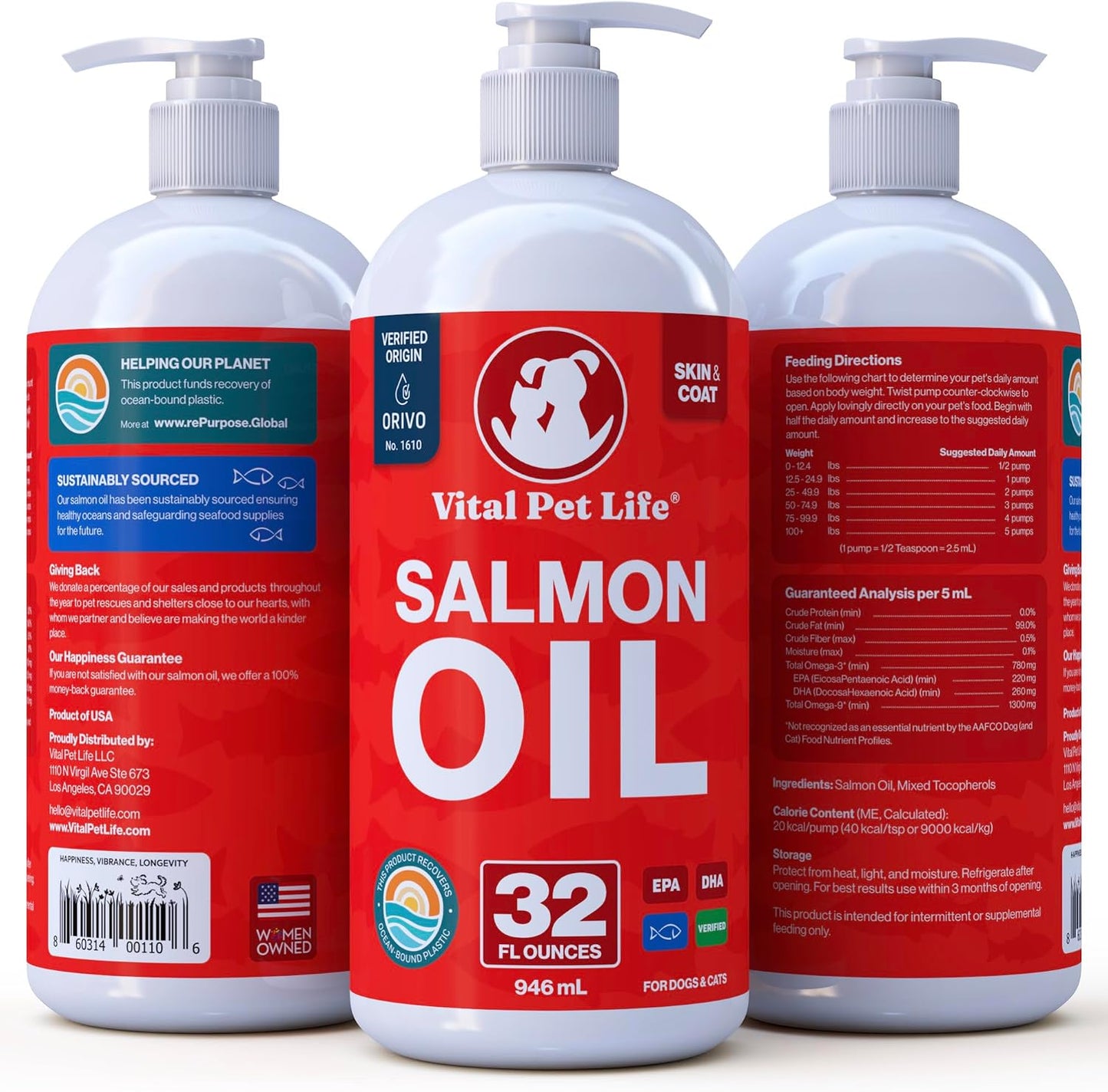 Aceite de salmón para perros y gatos \u2013 Piel y pelaje saludable...