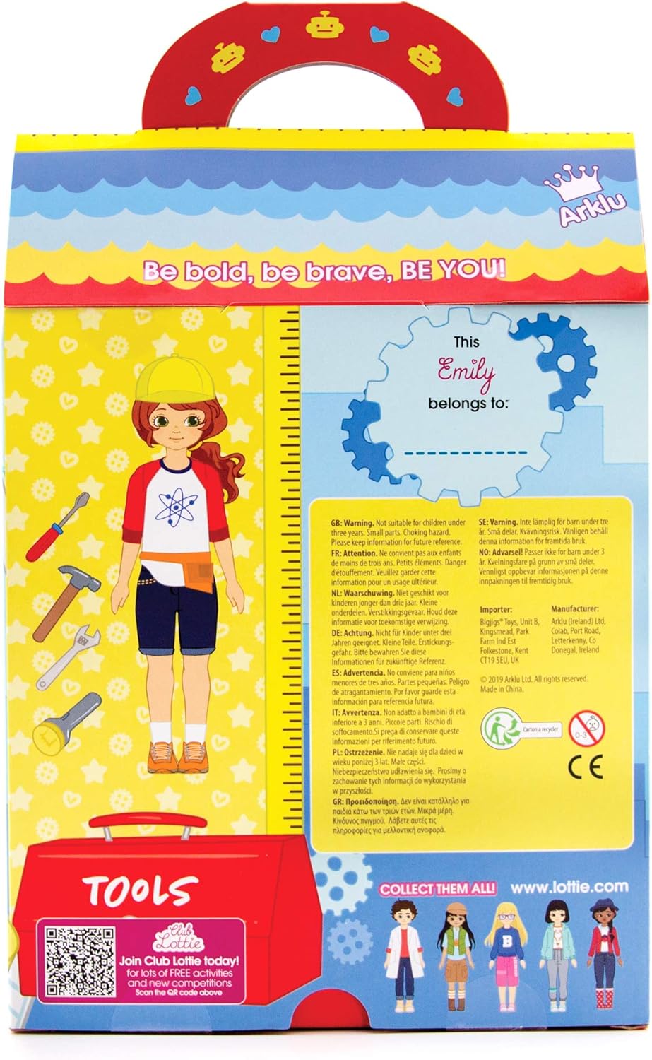 Lottie Muñeca Joven Inventor STEM con Juego de Herramientas