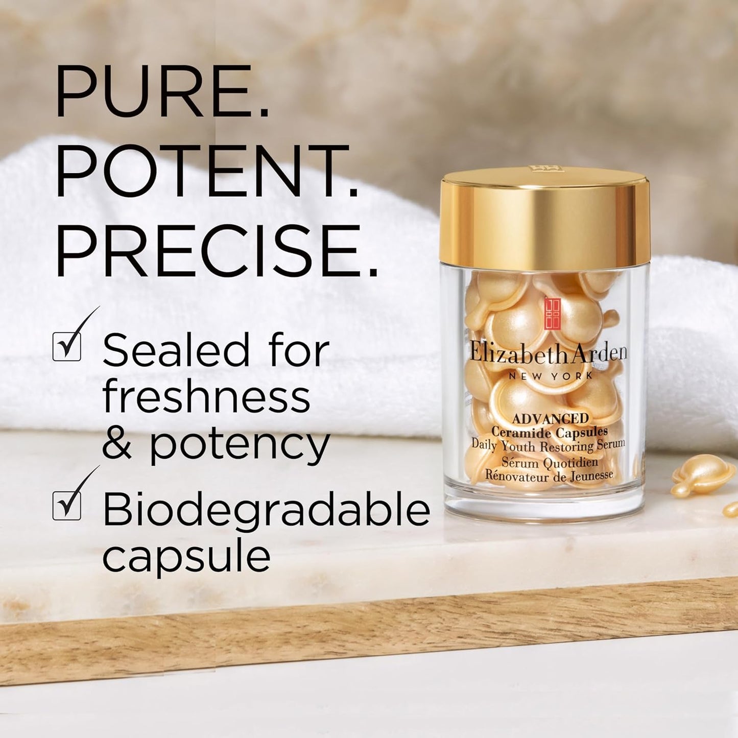 Elizabeth Arden Cápsulas de Suero Facial con Ceramida Avanzada, Reg...