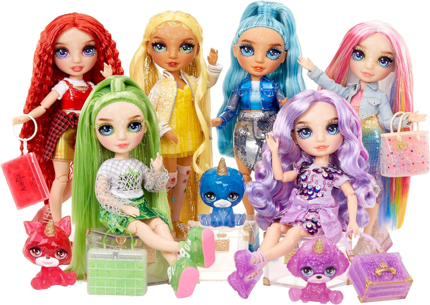 Rainbow High Amaya, Rainbow con kit de slime y mascota, muñeca de m...