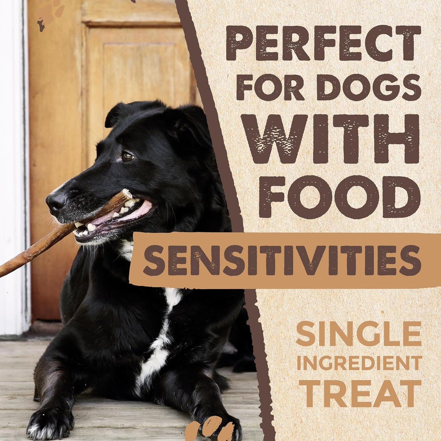 Mighty Paw Naturals Bully Sticks para perros, masticables de carne...