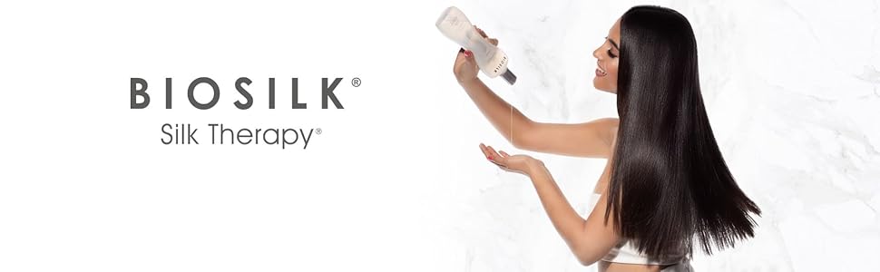 BioSilk Silk Therapy Duo Set Champú y Acondicionador, Cuidado Capilar de Limpieza Suave Para un Brillo Increíble, Sin Sulfatos, Parabenos y Libre de Crueldad, 12 Oz (Paquete de 2)