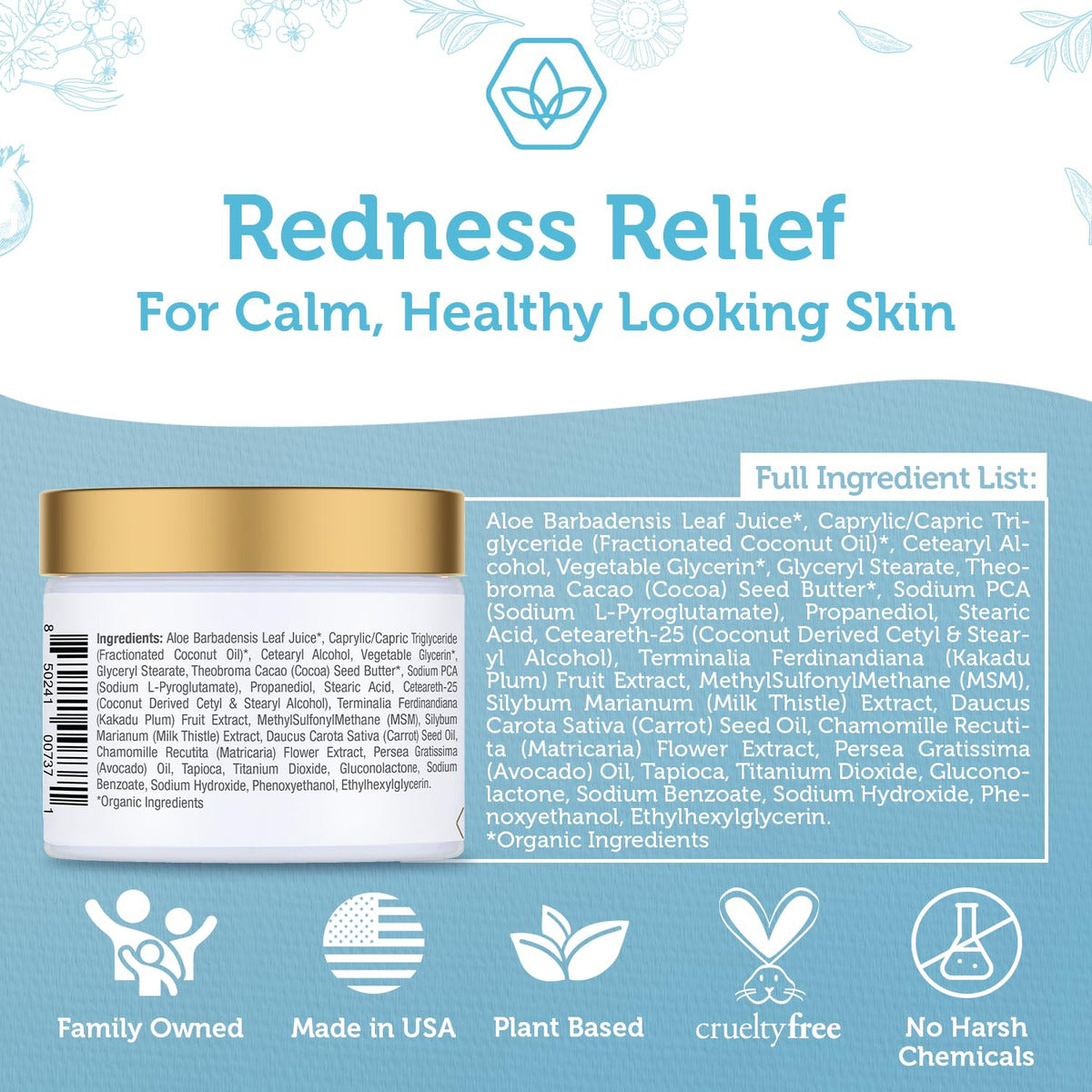 Era Organics Crema Hidratante Para Aliviar El Enrojecimient