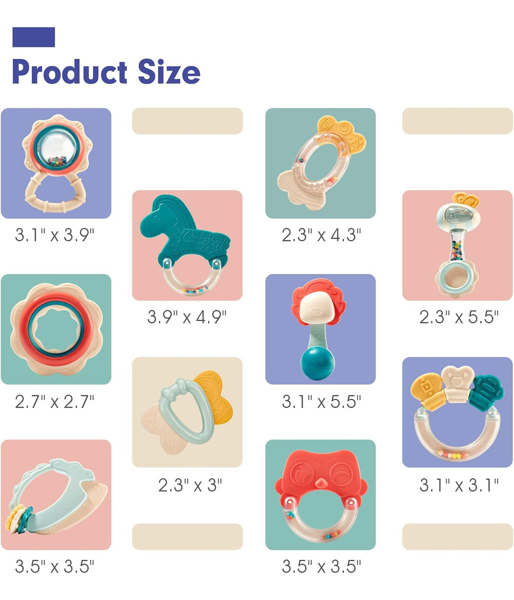 Hahaland Juguetes Para Bebés De 0 A 6 Meses, Sonajeros P