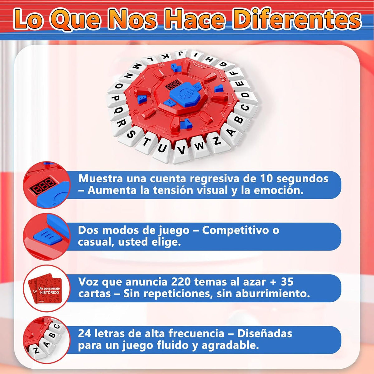 Juego De Mesa En Español Con Pantalla Digital Y 2 Modos De J