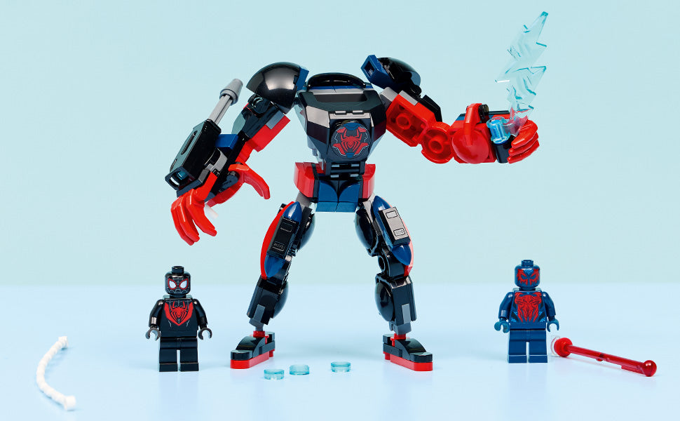 LEGO Marvel Miles Morales Mech vs Spider-Man 2099 -