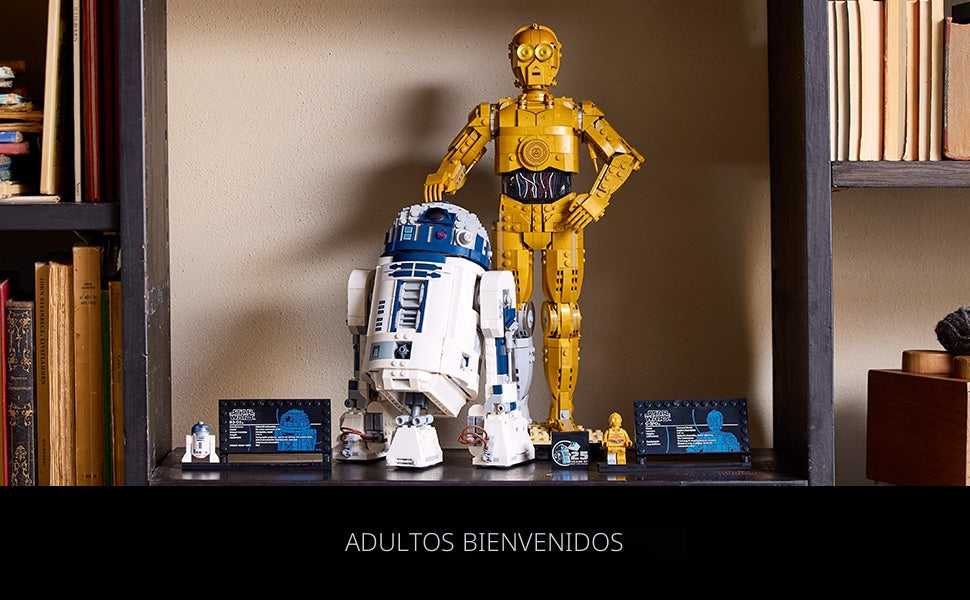 LEGO Star Wars C-3PO Figura de droide construible, modelo de construcción y exhibición con minifigura C-3PO, coleccionable de Star Wars para decoración del hogar u oficina, idea de regalo nostálgica para adultos, fanáticos o coleccionistas, 75398