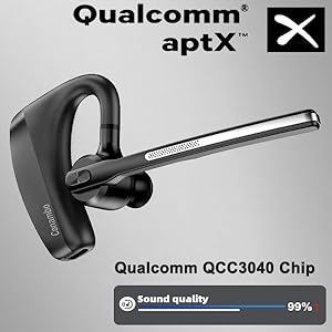 Conambo Auriculares Bluetooth 5.2 con CVC8.0 Dual Mic Cancelación de Ruido Auricular Bluetooth 16Hrs Talktime Auriculares Inalámbricos para Camión Conductor iPhone Android Teléfonos Celulares