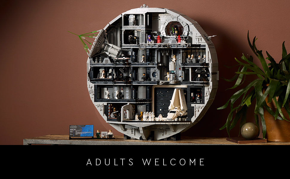 LEGO Star Wars - Juego de construcción de Estrella de la Muerte para adultos, mayores de 18 años, coleccionable y decoración de habitación para oficina, dormitorio o estante de libros, actividad