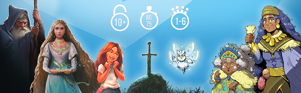 Asmodee Juego de cartas Enchanted Adventures: aventura cooperativa inspirada en la sala de escape, divertido juego familiar para niños y adultos, a partir de 10 a 6 jugadores, 1 hora de juego