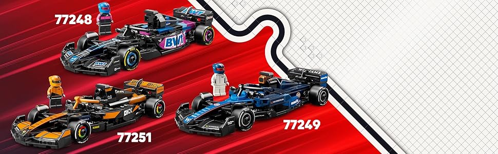 LEGO Speed Champions MoneyGram Haas F1 Team VF-24 Auto de Carrera de Juguete - Juego de Construcción para Niños, Niños y Niñas, Edades 10+ - Auto de Juguete para Fanáticos de F1 - Idea de Regalo para