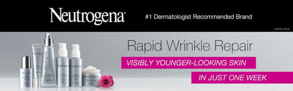 Neutrogena - Crema hidratante antiarrugas Rapid Wrinkle Repair Retinol con protección solar SPF 30, Crema diaria antiarrugas para cara y cuello con ácido hialurónico y retinol, sin parabenos, 1 onza líquida