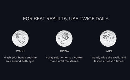 Avenova Spray Limpiador de Párpados y Pestañas - Botella de 0.68 fl oz - Spray Suave de Ácido Hipocloroso Puro para Uso Diario para Irritación Ocular