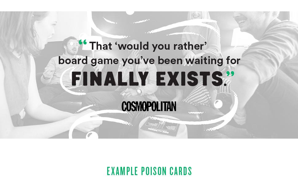 Pick Your Poison Después de la Oscuridad + Set de Expansión Juego de Fiesta - El “¿Qué Preferirías Hacer?” Juego de Cartas para Adultos para Fiestas de Blanco Elefante, Regalos de Relleno + Noche de
