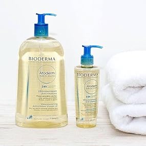 Bioderma - Atoderm - Aceite limpiador para pieles sensibles muy secas - Cara y cuerpo - Alivia las molestias - 6.7 onzas líquidas (paquete de 1)