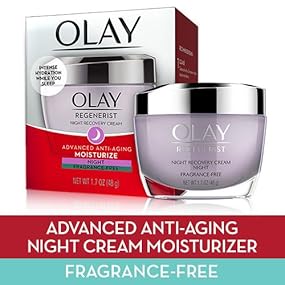 Olay Regenera Noche Recuperación Crema & crema facial hidratante, 1.7 onzas