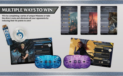 Juego de construcción de mazo de Mistborn de Brandon Sanderson - Forja alianzas en épicas batallas de combustión de metal - Juego de cartas cooperativo - Juego estratégico inmersivo - 1 a 4 jugadores
