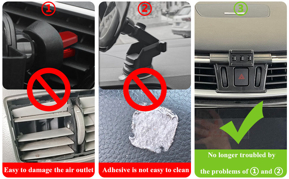 Soporte de teléfono de coche para Nissan Murano, accesorios de automóvil [solo para Murano 2015-2024] [bloqueo automático manos libres, soporte de teléfono celular para automóvil compatible con iPhone