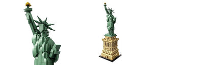 LEGO Architecture 21042 Set de Construcción de la Estatua de la Libertad - Recuerdo Coleccionable de la Ciudad de Nueva York, Decoración Creativa para el Hogar o Centro de Mesa para la Oficina, Gran