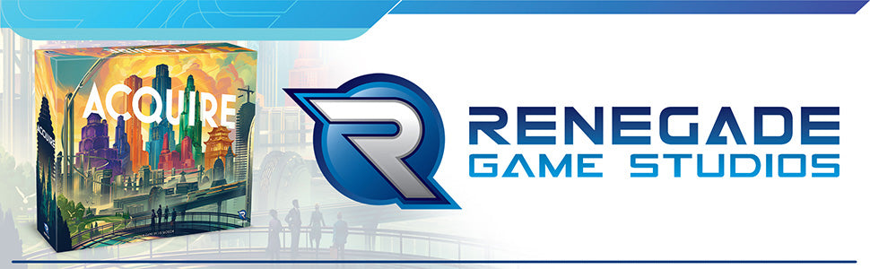 Renegade Game Studios | Juego de Mesa de Estrategia Acquire para 2-6 Jugadores, Edades 12+ con 2 Modos de Juego