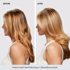 BONDIBOOST Cepillo térmico infrarrojo, cepillo redondo térmico térmico térmico para cabello suave y brillante, peinado seco para volumen instantáneo, menos rotura del cabello + minimiza los enganches