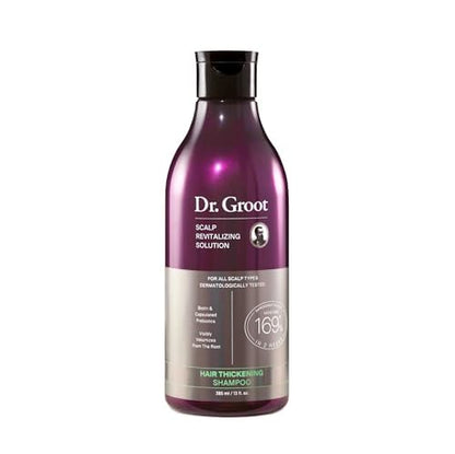 Dr. Groot Champú para engrosar el cabello, cuidado coreano del cabello con biotina, aceite de romero para ayudar a dar volumen al adelgazamiento, el cabello dañado, hidratar el cabello y el cuero