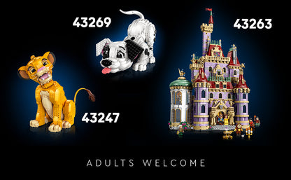 LEGO Disney & Pixar Wall-E & EVE - Juego de construcción para adultos, mayores de 18 años, oficina en casa, estante de libros o decoración de habitación para fanáticos de Disney, ideas de regalo para