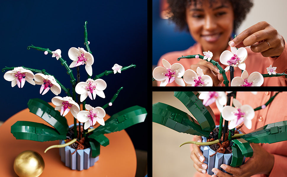 LEGO Botanicals Orchid - Juego de construcción de flores artificiales de interior para el hogar, cocina, decoración de escritorio, adultos a partir de 18 años, regalo para cumpleaños, 10311