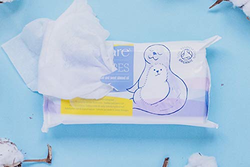 NATRACARE Wipe Organic Cotton Baby, 50 unidades