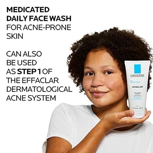 La Roche-Posay Effaclar Medicated Acne Face Wash con 2% de ácido sa...