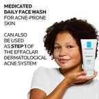 La Roche-Posay Effaclar Medicated Acne Face Wash con 2% de ácido sa...