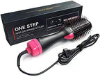 Cepillo Secador de Pelo y Volumizador, 3 en 1 Salon Electrico Cepillo de Aire Caliente Alisador y con Iones Negativos Para el Cabello Rizado y Recto