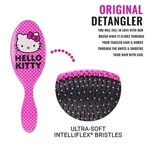 Wet Brush + Goody Paquete de Accesorios Desenredantes Hello Kitty y Amigos Juego de Coleteros Kit (1632833), 1.0 Onza
