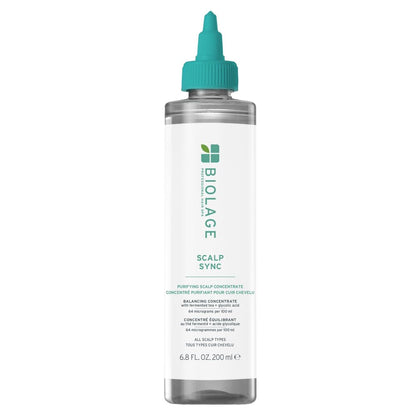 Biolage Scalp Sync - Concentrado purificador - Tratamiento exfoliante y aclarador del cuero cabelludo seco, refrescante y revitalizante, mezcla de té fermentado y ácido glicólico