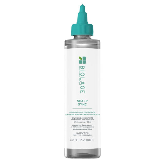 Biolage Scalp Sync - Concentrado purificador - Tratamiento exfoliante y aclarador del cuero cabelludo seco, refrescante y revitalizante, mezcla de té fermentado y ácido glicólico