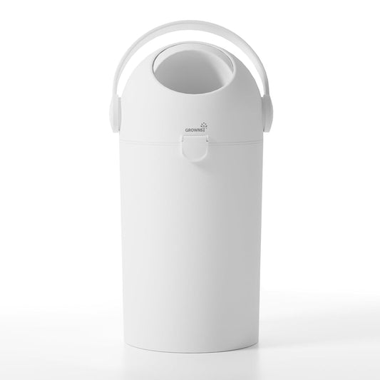 Grownsy Cubo de pañales para bebé, diseño enrollable con bloqueo de...