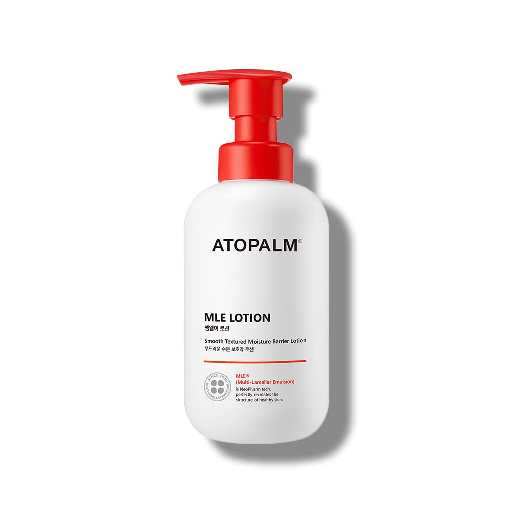 ATOPALM MLE Loción 300ml 10,1 onzas líquidas para piel sensible, 48 horas de hidratación larga con ceramida, loción hidratante duradera para bebé, fortalecedora de la barrera cutánea, alivio del