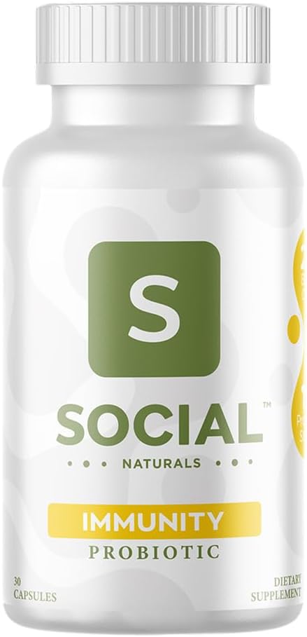 Social Naturals Probiótico para la inmunidad | 20 mil millones de U...